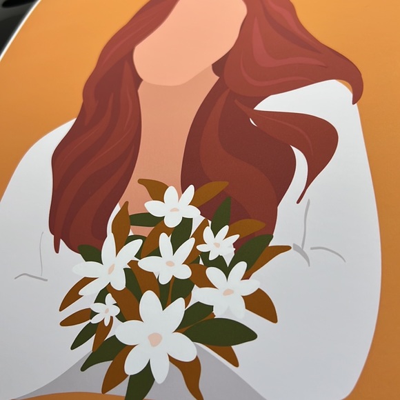 Wall Art Boho Woman Print Illustration Unframed - Picture 14 of 14